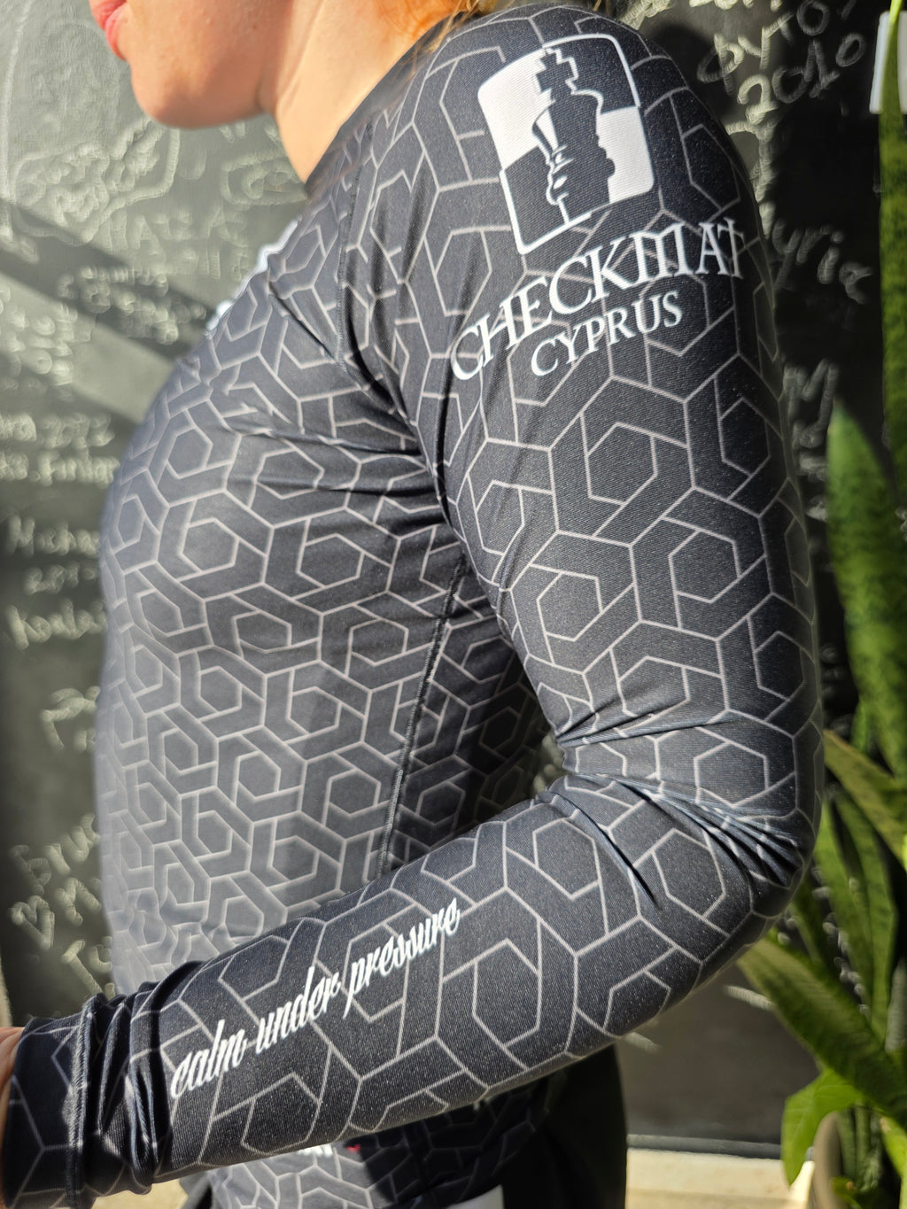 24Hexagon Longsleeve Rashguard Black
