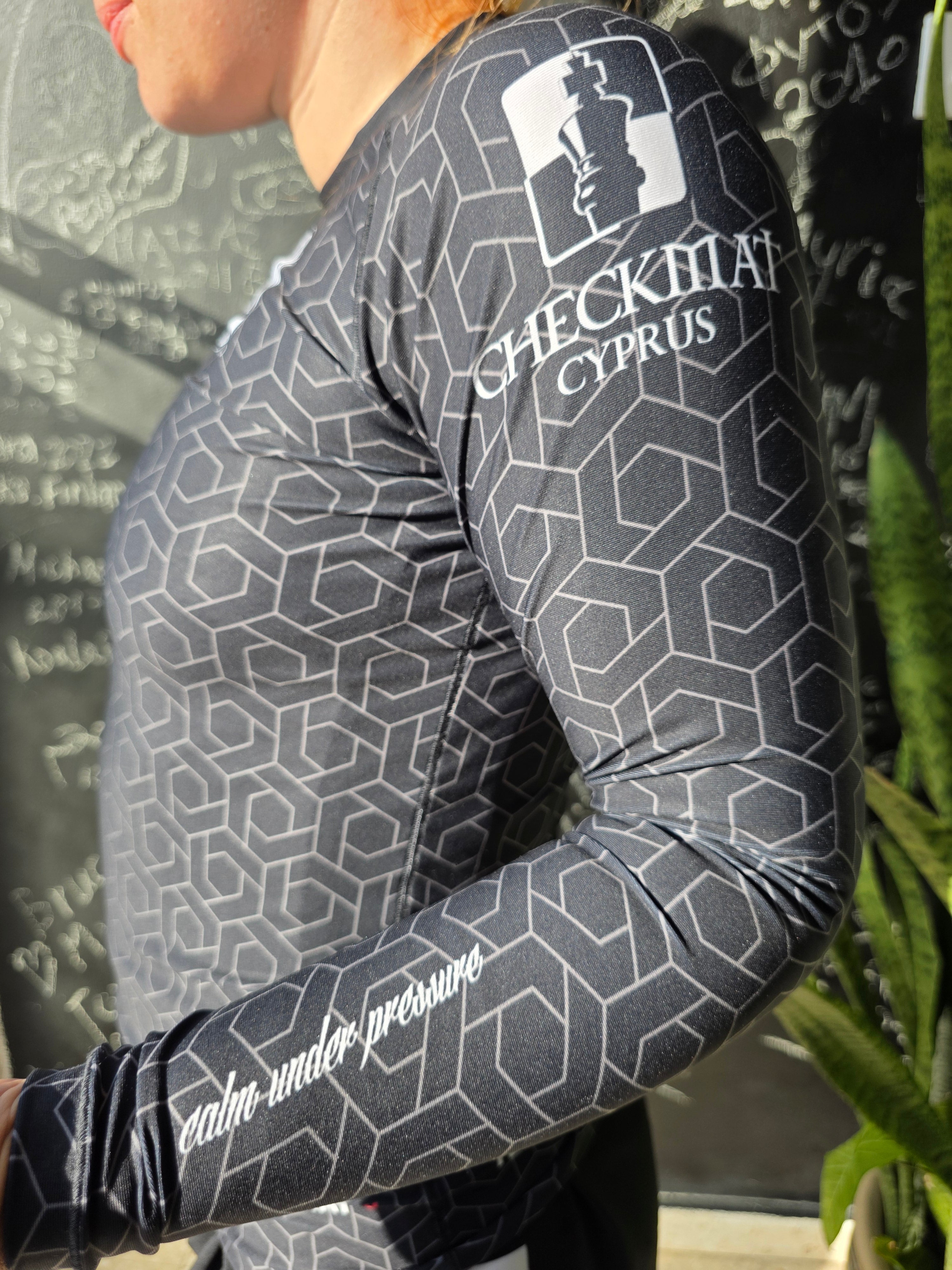 24Hexagon Longsleeve Rashguard Black