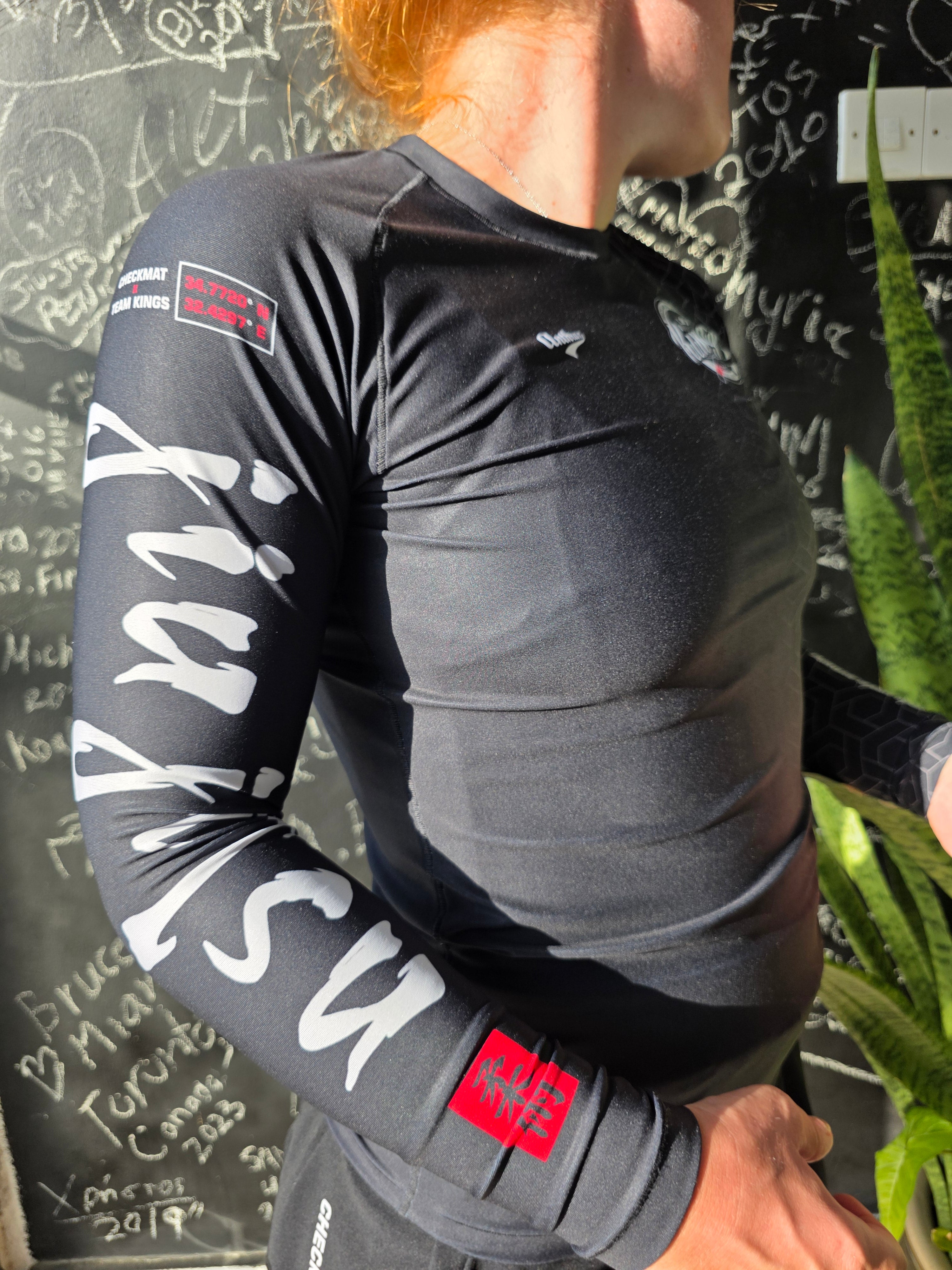 24Hexagon Longsleeve Rashguard Black