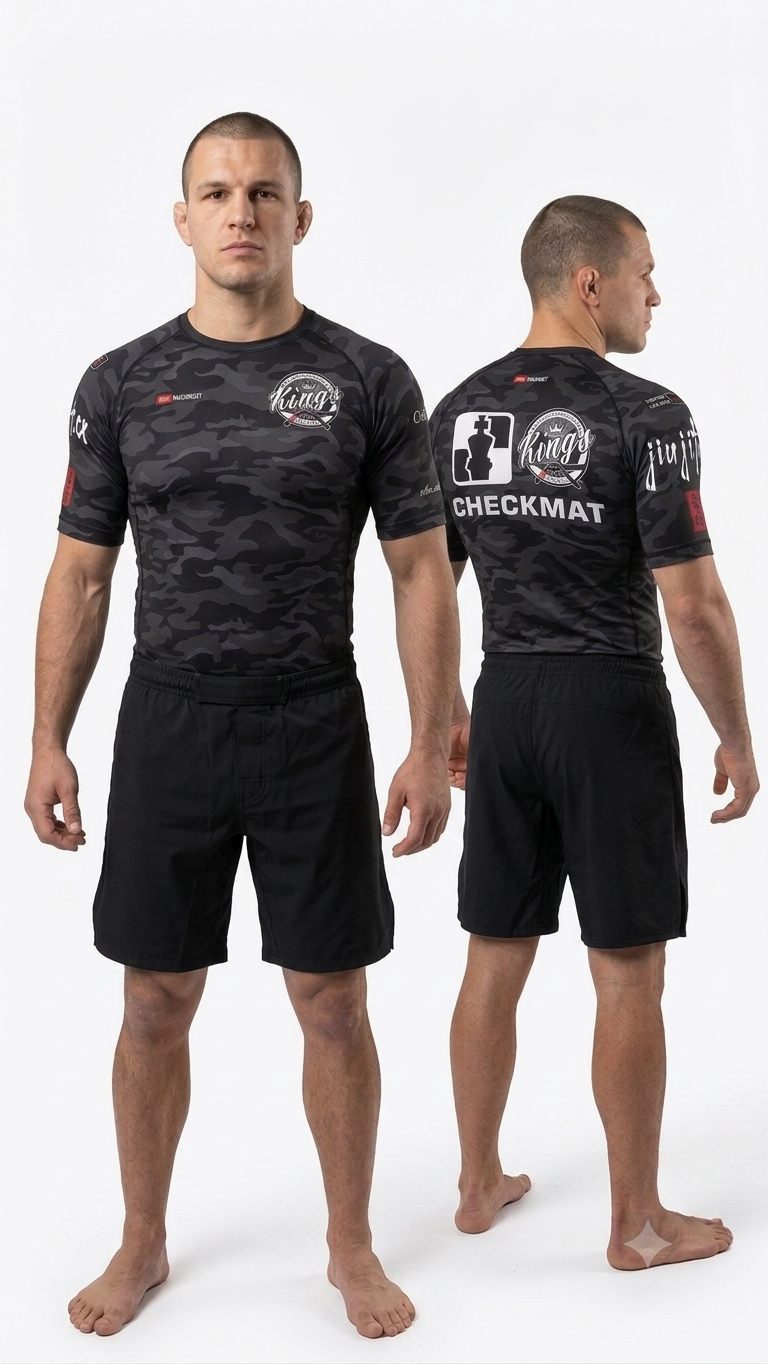 26Black Camo Rashguard