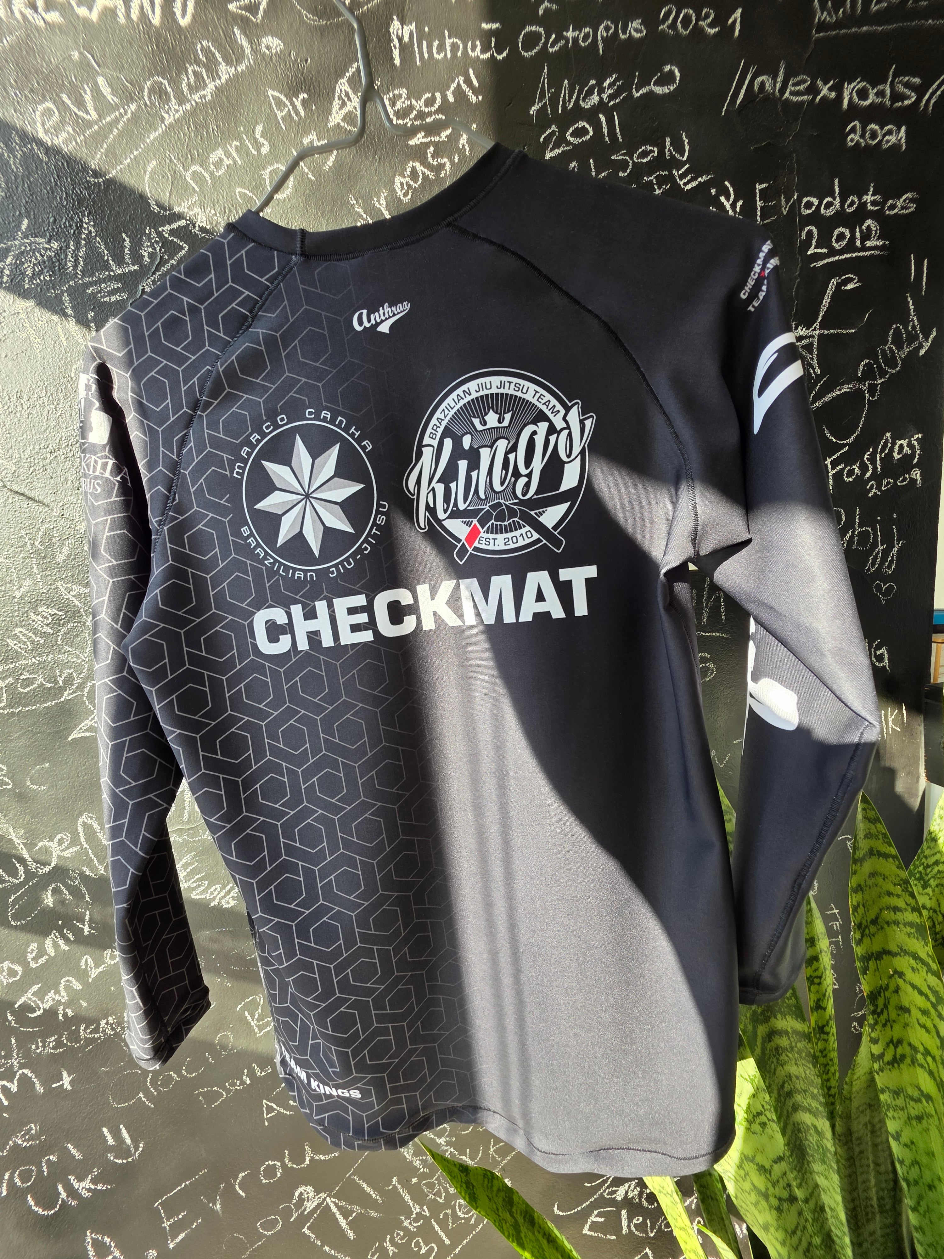 KIDS 24Hexagon Longsleeve Rashguard Black